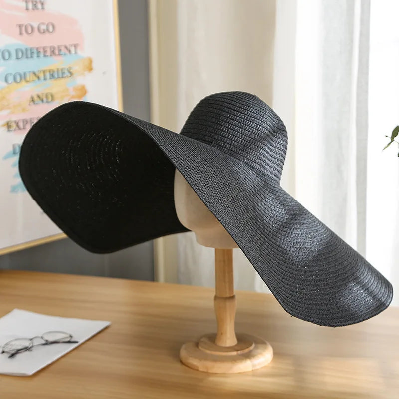 Large Wide-Brim Panama Sun Hat