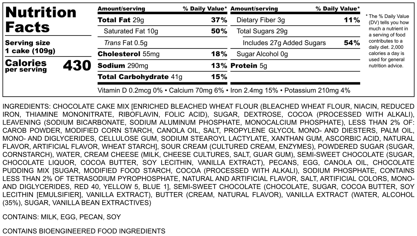 PRE-ORDER | Queen of Chocolate Cake | 20 Individual Cakes