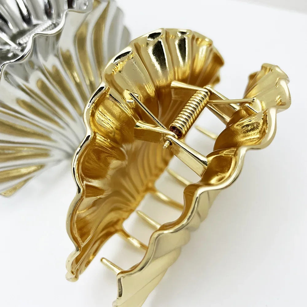 Gold Shell Hair Claw
