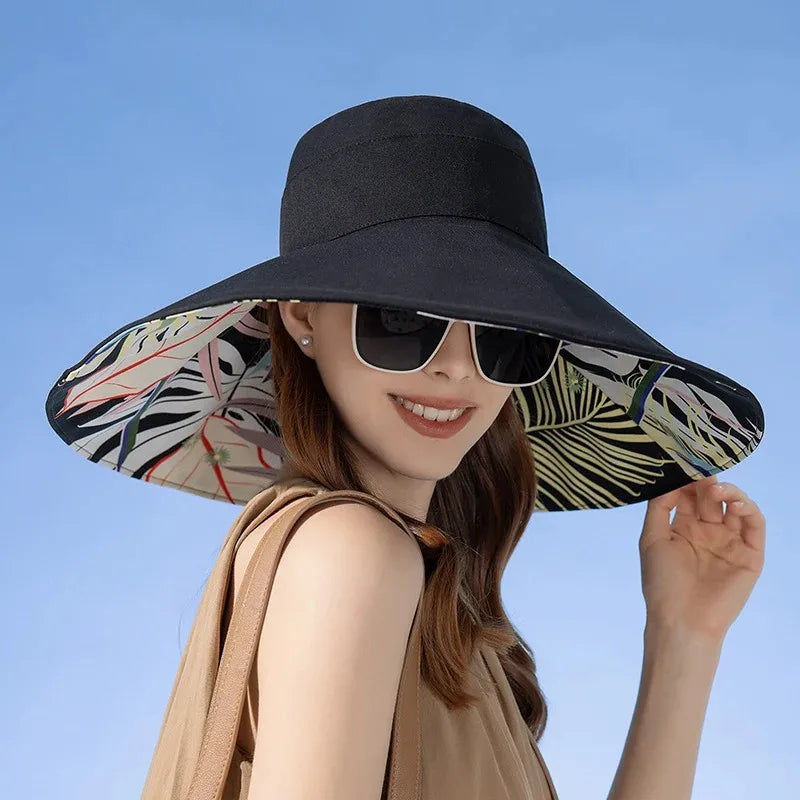 Double-Sided Cotton Sun Hat