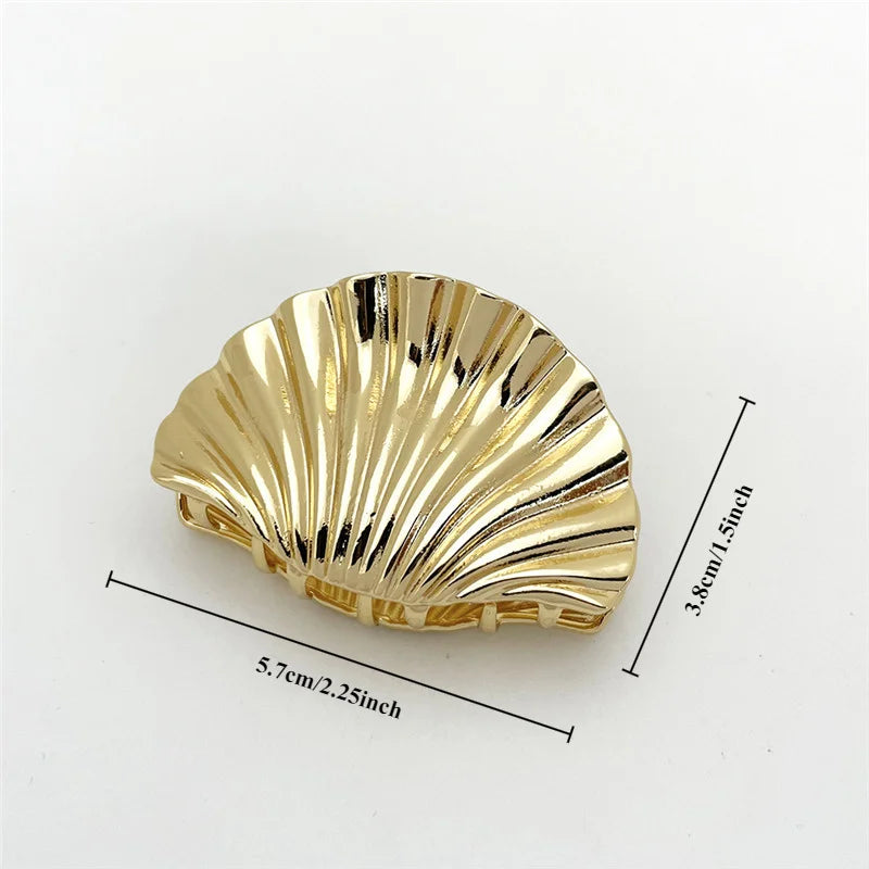 Gold Shell Hair Claw