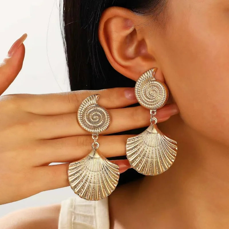 Shell Drop Earrings
