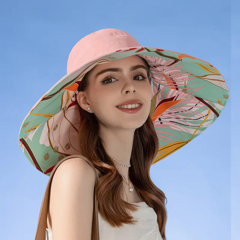 Double-Sided Cotton Sun Hat