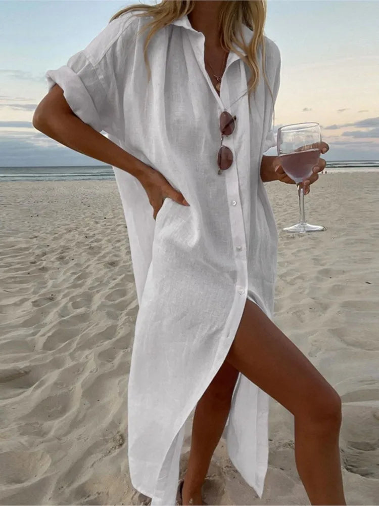 Casual Long-Sleeved Cover Up