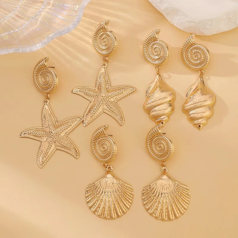 Shell Drop Earrings