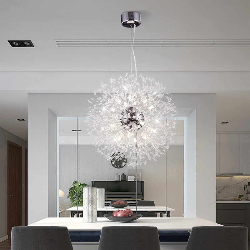 Modern Crystal Dandelion Chandelier