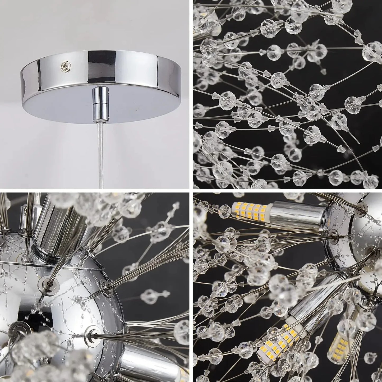 Modern Crystal Dandelion Chandelier
