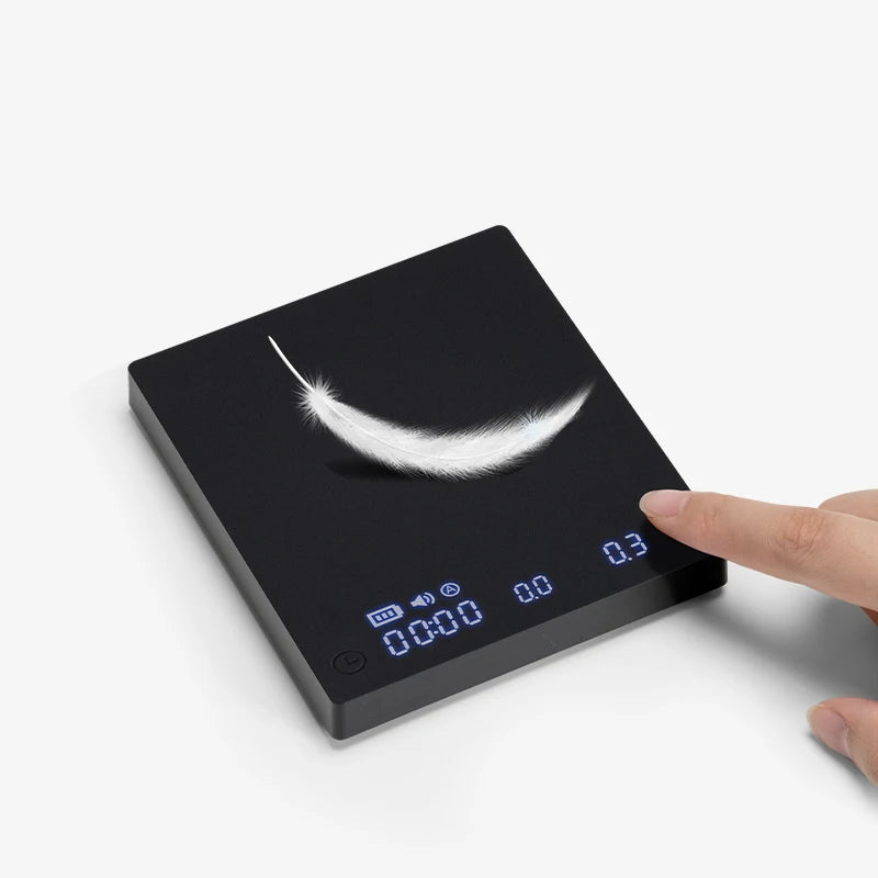 Mini Digital Coffee Scale with Timer & USB Light