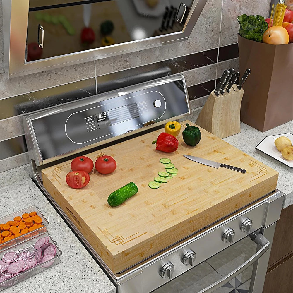 Bamboo Stove Top Cover & Cutting Board