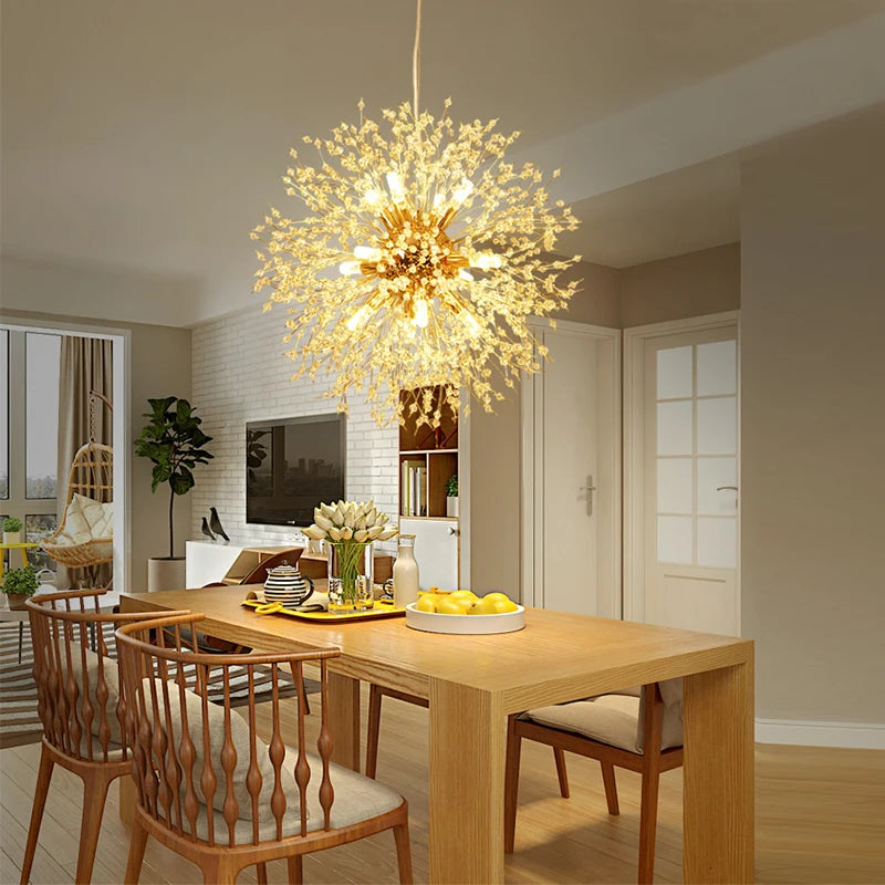 Modern Crystal Dandelion Chandelier
