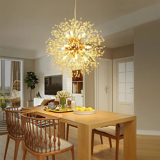 Modern Crystal Dandelion Chandelier