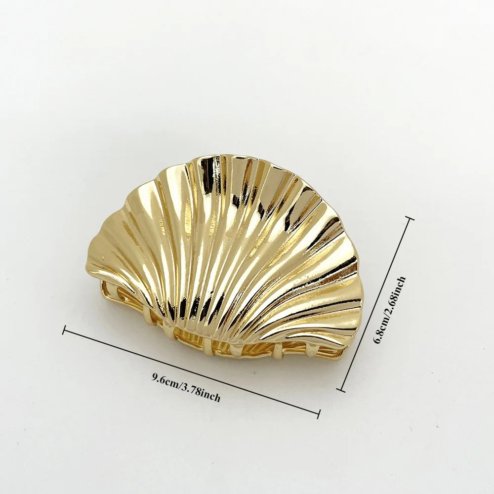 Gold Shell Hair Claw