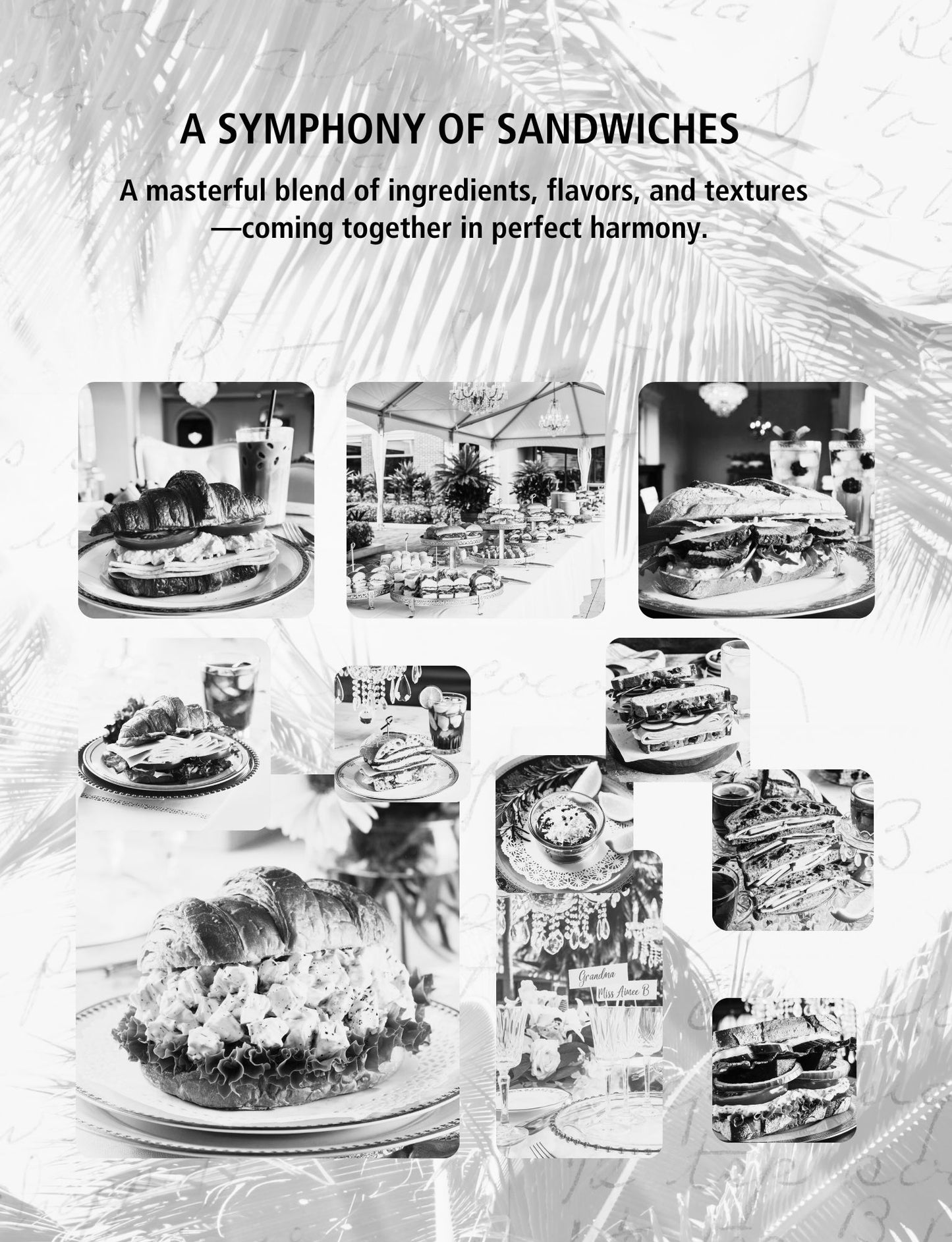 Haute Cuisine Salads, Dressings and Sandwiches | Standard Edition | The Chandelier Cookbook Collection