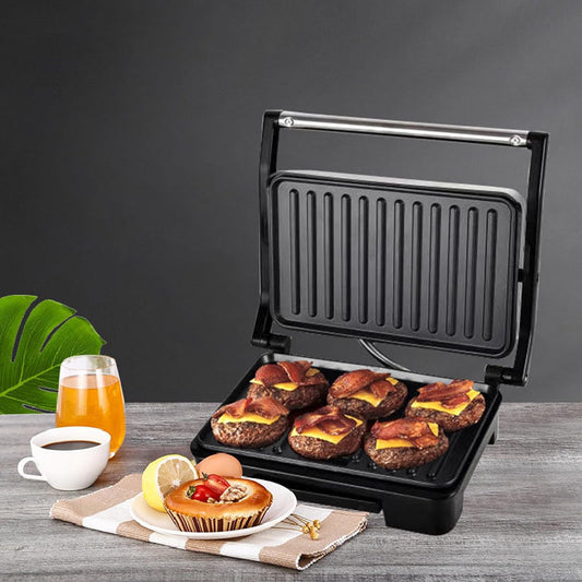 750W Electric Waffle & Sandwich Maker