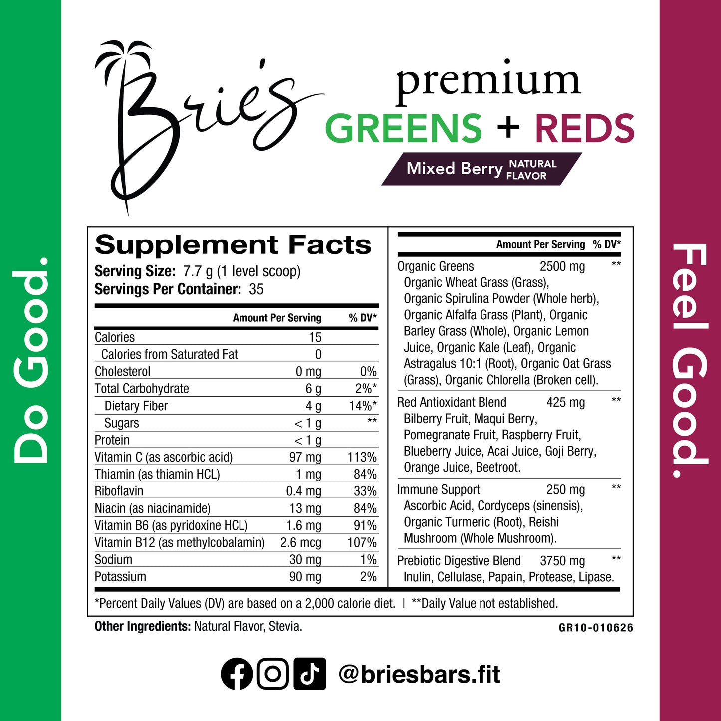 Premium Greens + Reds
