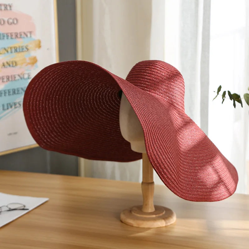 Large Wide-Brim Panama Sun Hat