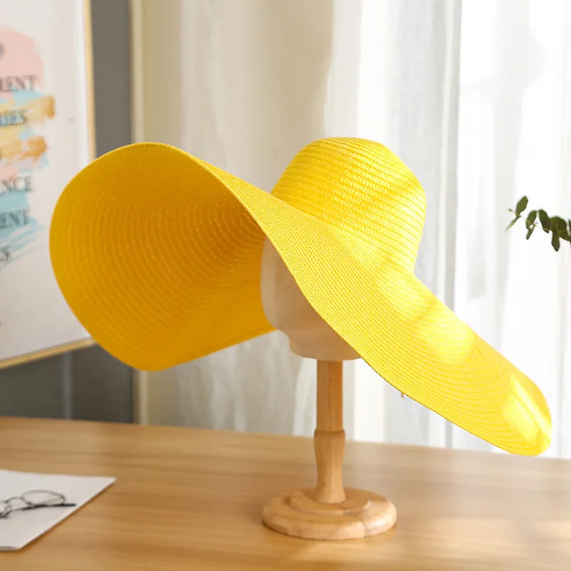 Large Wide-Brim Panama Sun Hat