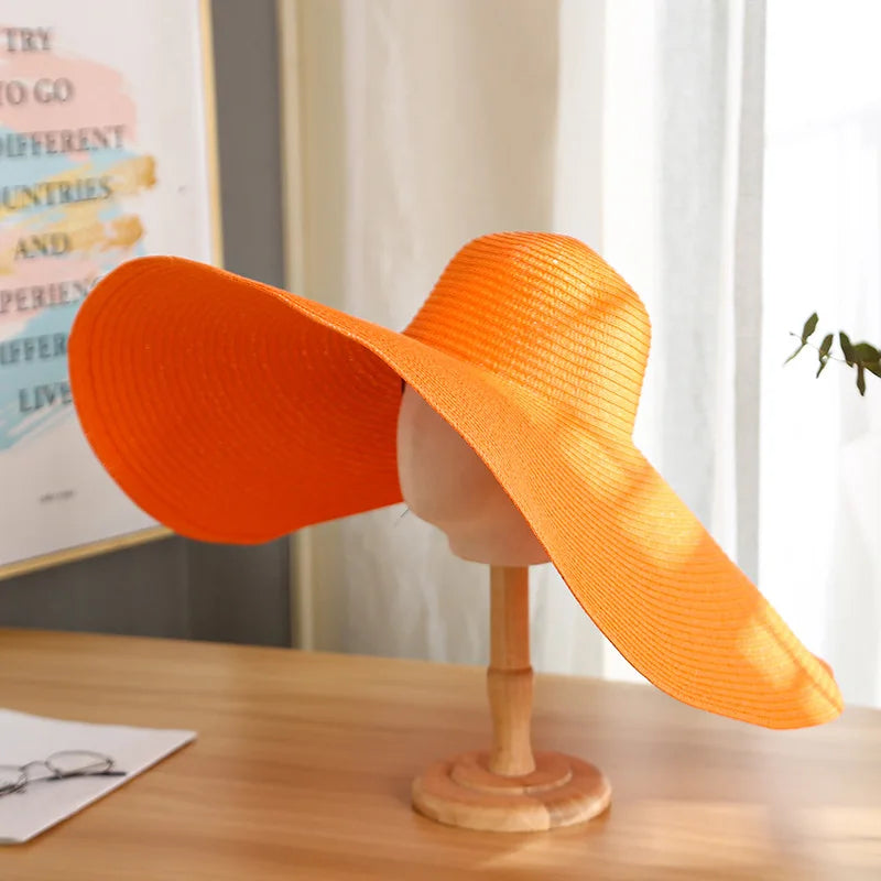 Large Wide-Brim Panama Sun Hat