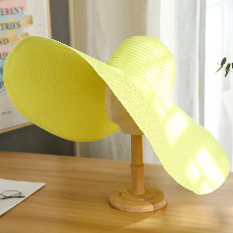 Large Wide-Brim Panama Sun Hat