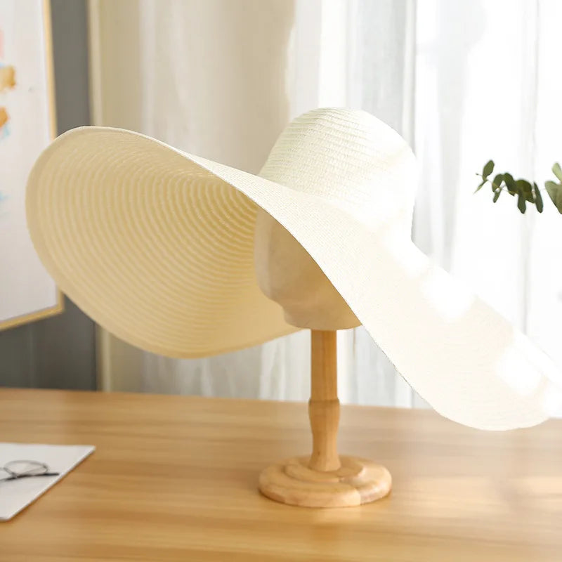 Large Wide-Brim Panama Sun Hat