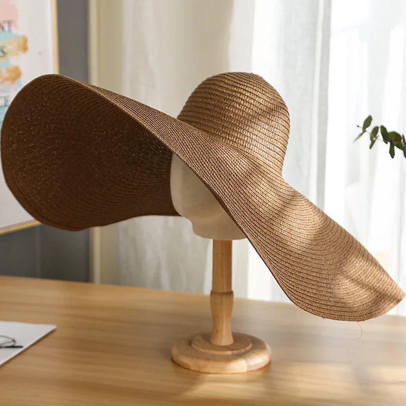 Large Wide-Brim Panama Sun Hat