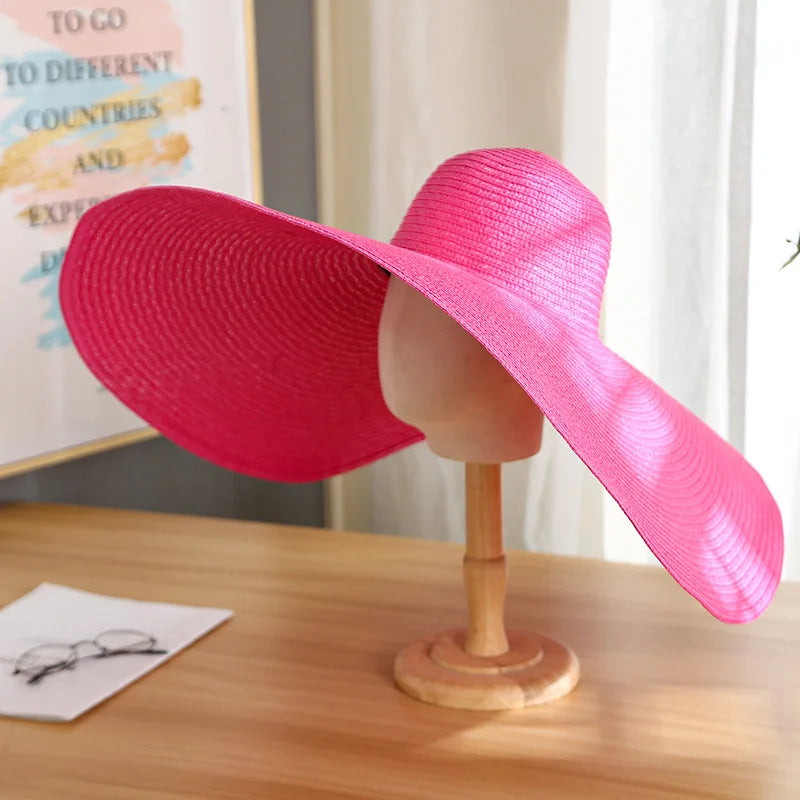 Large Wide-Brim Panama Sun Hat