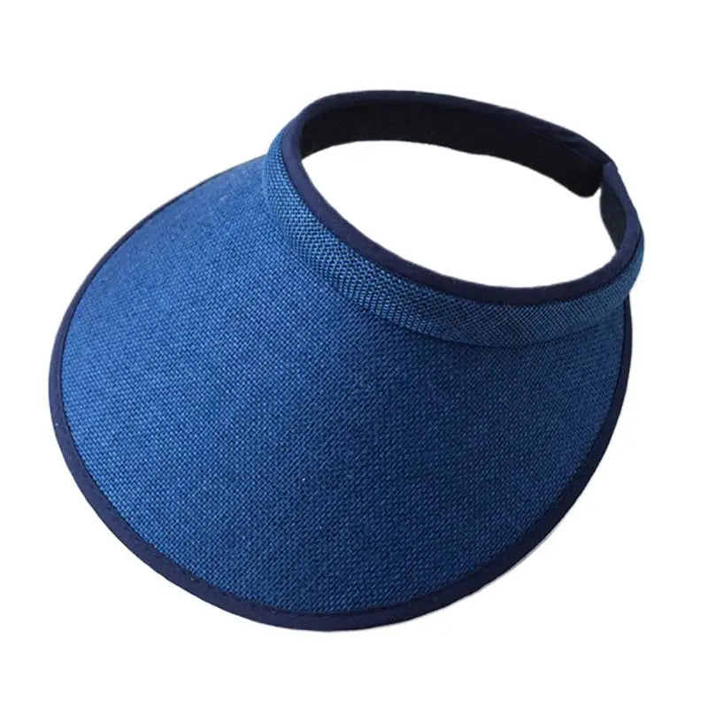 Wide Brim Straw Sun Visor