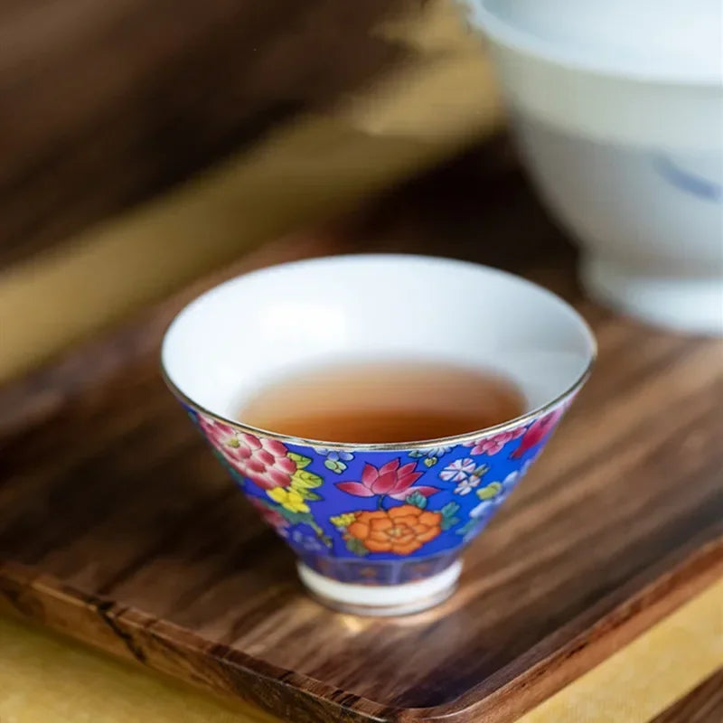 4 Pcs/Set Hand-Painted Exquisite Cups