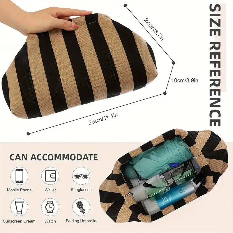 Coastal Knit Clutch