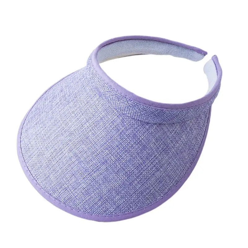 Wide Brim Straw Sun Visor
