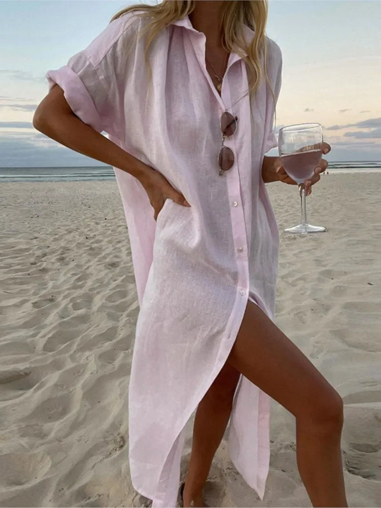 Casual Long-Sleeved Cover Up