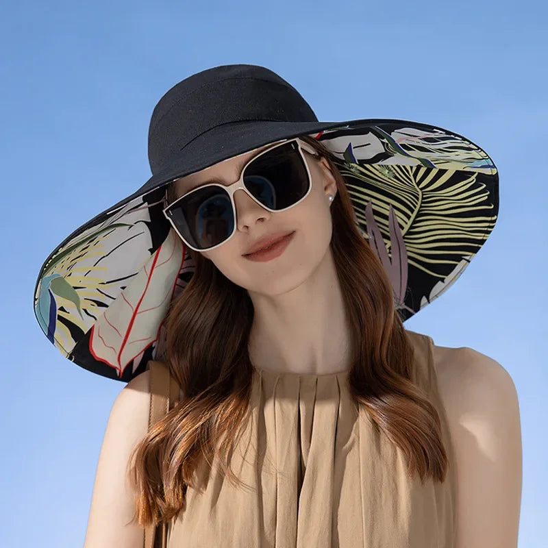 Double-Sided Cotton Sun Hat