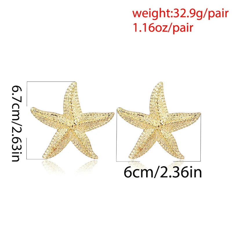 Golden Isla Starfish Earrings