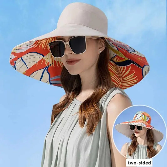 Double-Sided Cotton Sun Hat