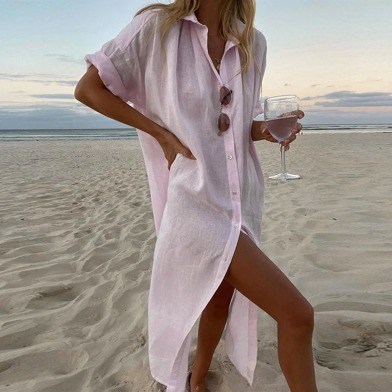 Casual Long-Sleeved Cover Up