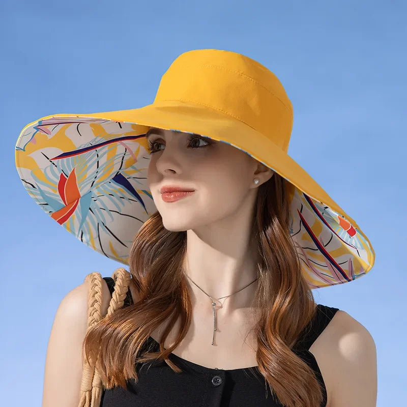 Double-Sided Cotton Sun Hat