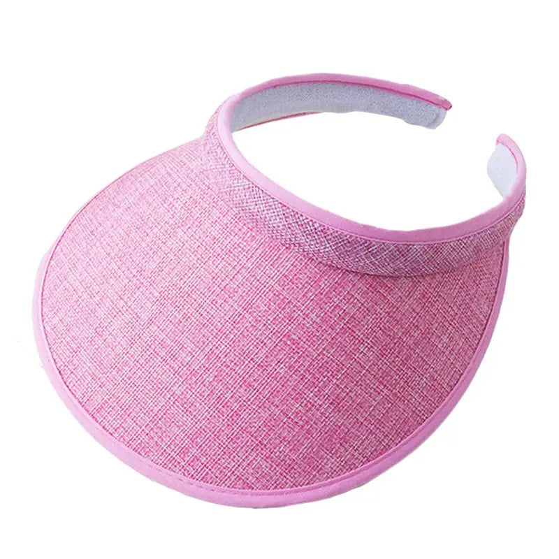 Wide Brim Straw Sun Visor