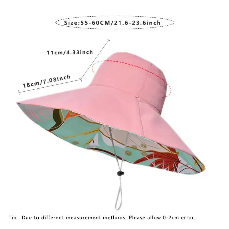 Double-Sided Cotton Sun Hat