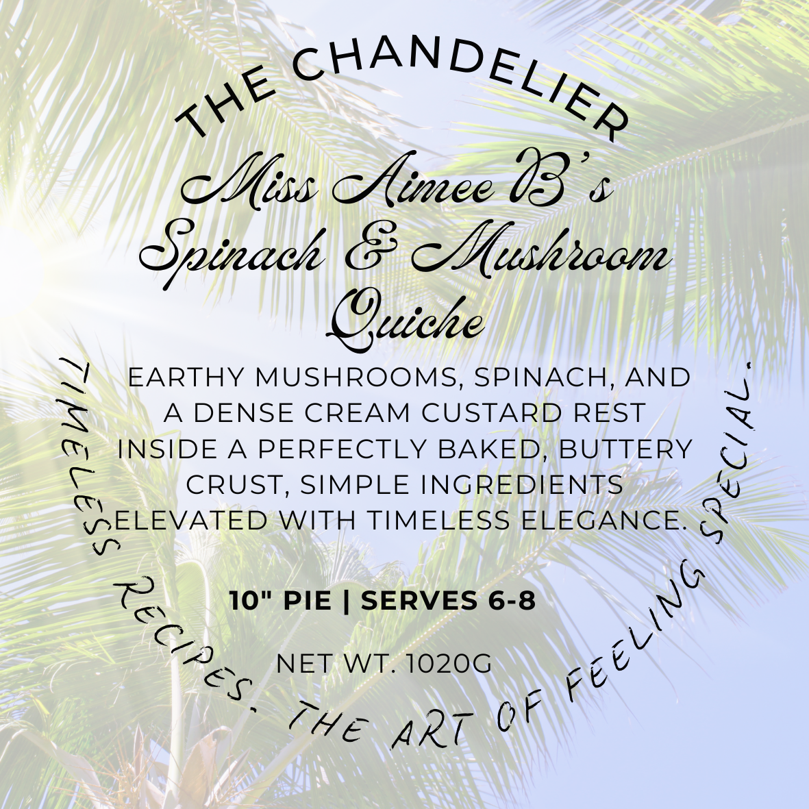 Spinach & Mushroom Quiche